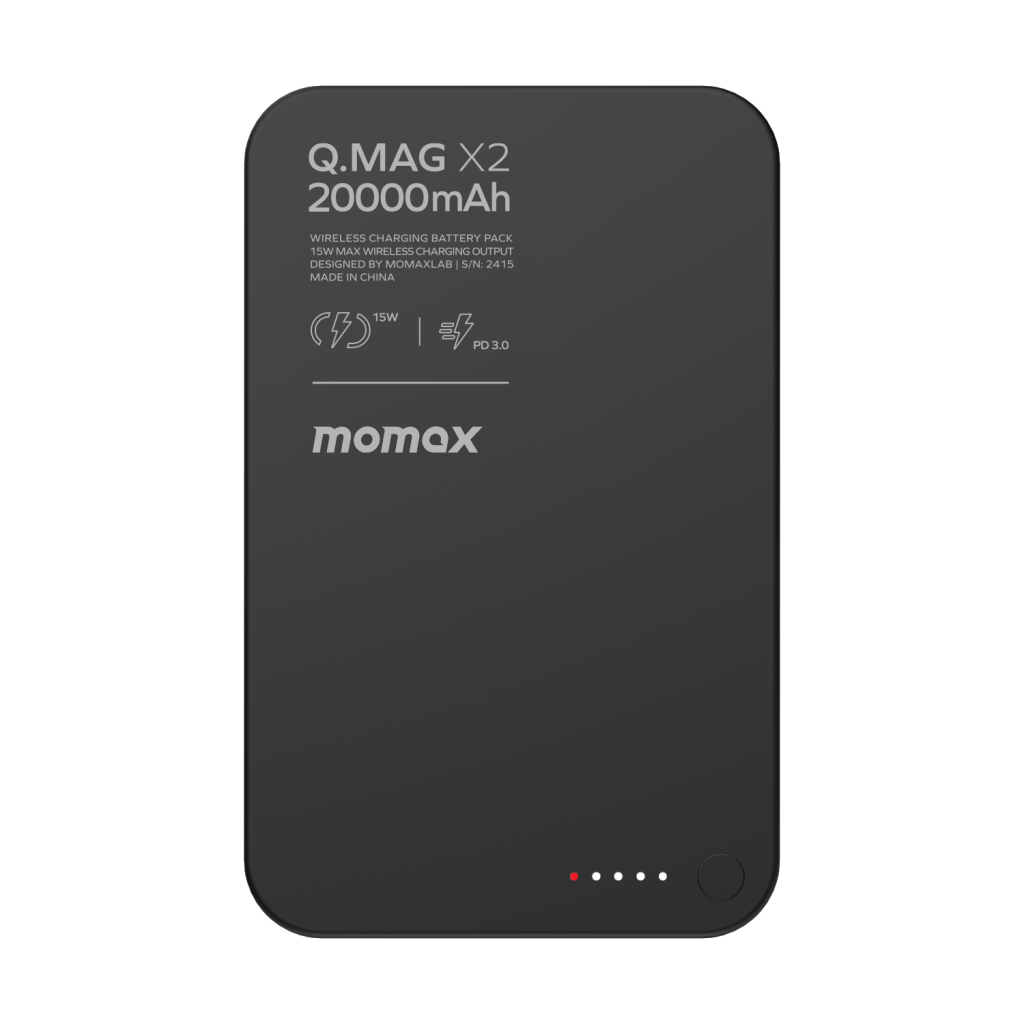 پاوربانک مومکس مدل Q.Mag X2 IP133 ظرفیت 20000 میلی آمپر ساعت
