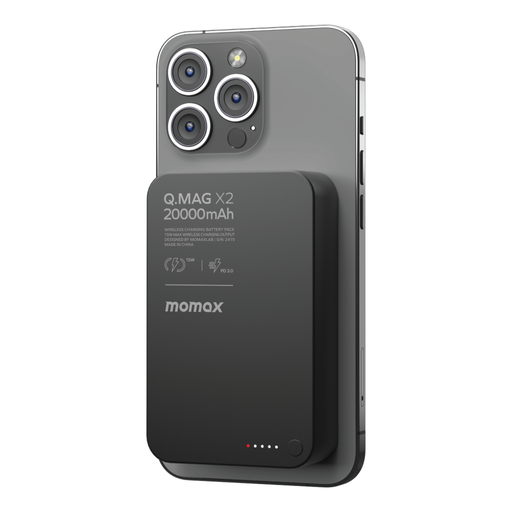 پاوربانک مومکس مدل Q.Mag X2 IP133 ظرفیت 20000 میلی آمپر ساعت
