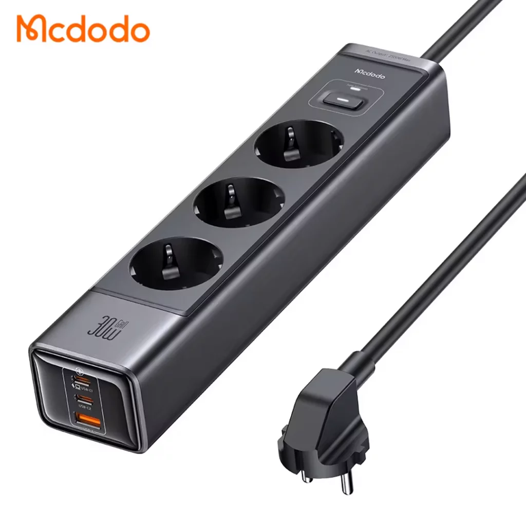 محافظ و چند راهی برق ۶ کاره مک دودو مدل Mcdodo CH062