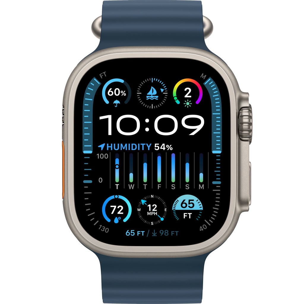 ساعت هوشمند اپل (اپل واچ) مدل Ultra 2 Titanium Case Ocean Band 49mm (بند اوشن)