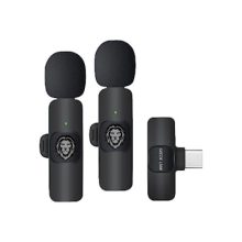 میکروفن یقه ای گرین لاین مدل DualMic (مدل wireless 3 in 1 تایپ سی و لایتنینگ)