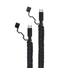کابل شارژ تایپ سی به تایپ سی گرین لاین GNRSCC2C60BK طول 1 متر توان 60 وات (Green rescue cable usb-c to usb-c)
