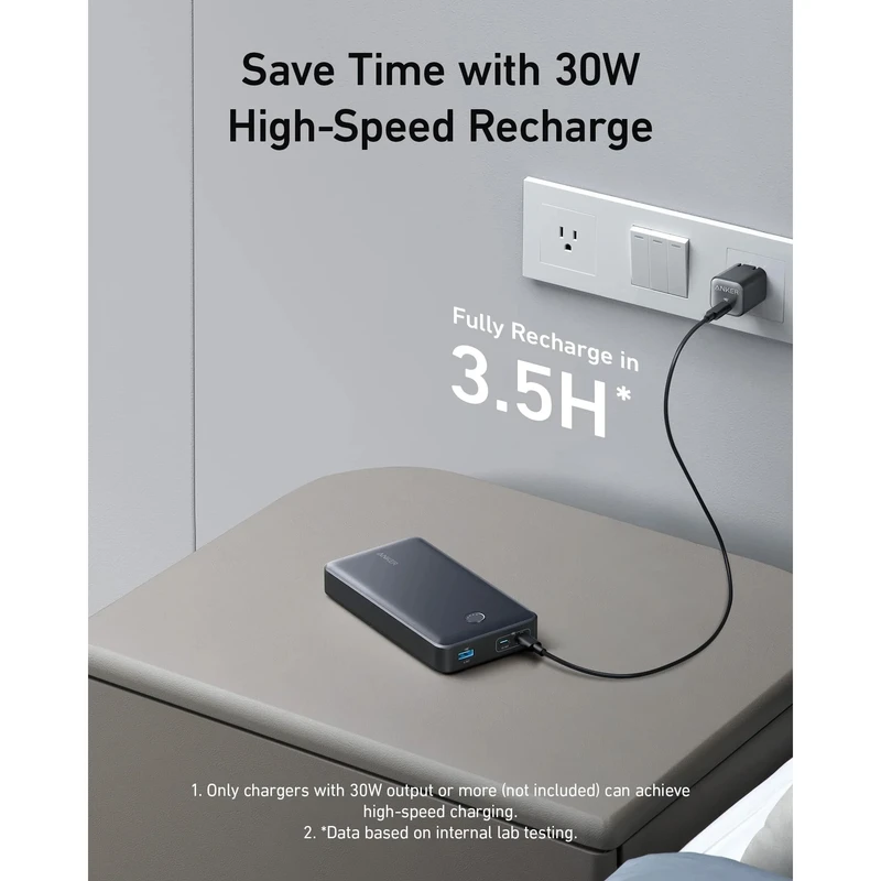 پاوربانک 24000 میلی آمپر انکر Anker 537 Portable Charger 65W A1379