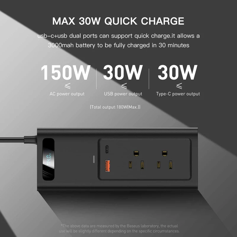 مبدل برق خودرو باسئوس مدل POWER INVERTER 150w