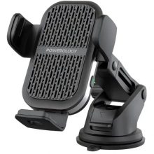 هولدر و شارژر وایرلس 15 وات پاورولوژی Powerology Dual coil Wireless Charger Car Mount PCCSR009