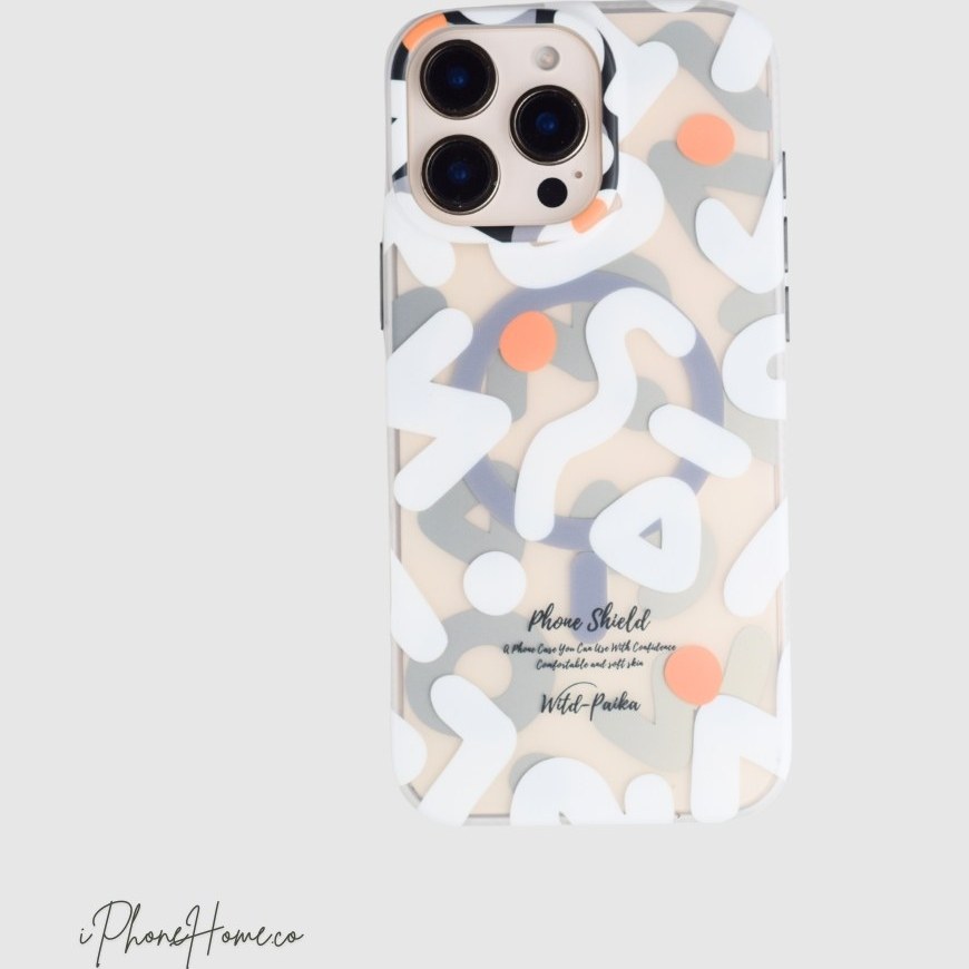 قاب لینکس Doodle سفید مناسب iPhone 16 Pro (6534)