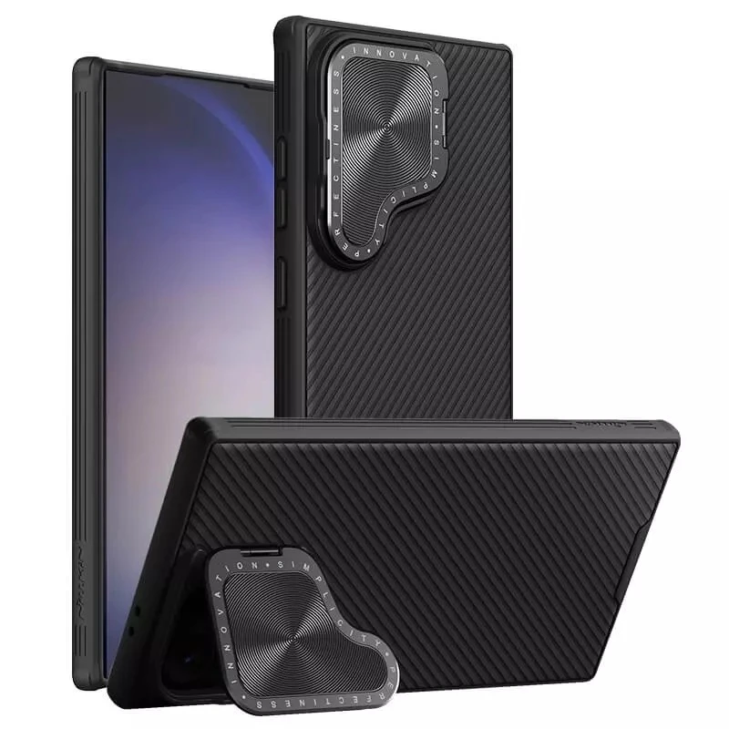 کاور نیلکین مدل Camshield Prop Leather مناسب برای گوشی موبایل سامسونگ Galaxy S24 Ultra