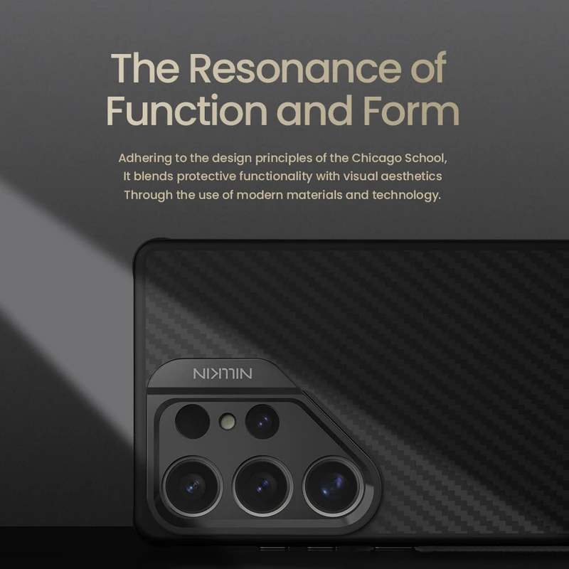 قاب نیلکین سامسونگ S25 Ultra مدل CarboProp Magnetic Precision Cutout Version