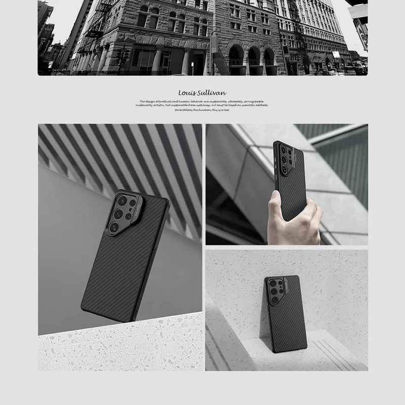 قاب نیلکین سامسونگ S25 Ultra مدل CarboProp Magnetic Precision Cutout Version