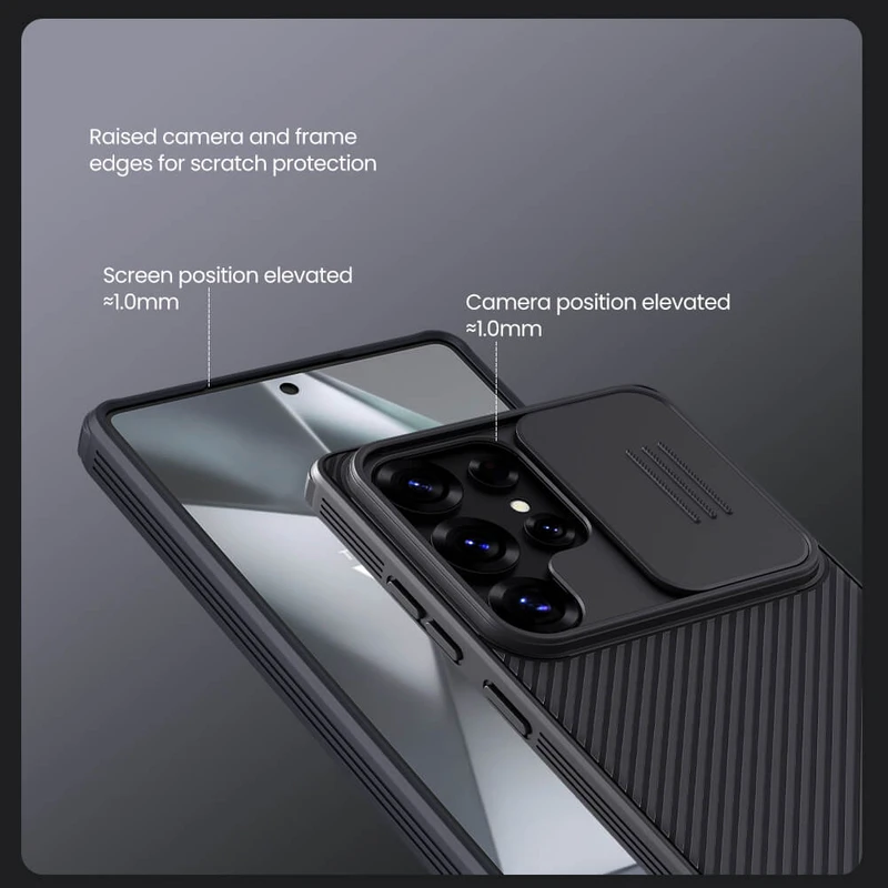 قاب نیلکین سامسونگ S25 Ultra مدل CamShield Pro