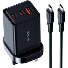 آداپتور سه پورت 65 وات همراه کابل مک دودو Mcdodo GaN5 mini Fast Charger Set CH-1552