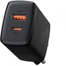 شارژر دیواری سریع 20 وات بیسوس Baseus Compact Wall Charger 20W Type C And USB PD Quick Charger CCXJ-B01