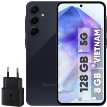 گوشی موبایل سامسونگ مدل Galaxy A55 دو سیم کارت ظرفیت 128 گیگابایت و رم 8 گیگابایت – ویتنام – به همراه شارژ 25 وات سامسونگ