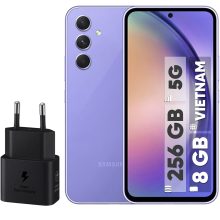 گوشی موبایل سامسونگ مدل Galaxy A54 5G دو سیم کارت ظرفیت 256 گیگابایت و رم 8 گیگابایت به همراه شارژر 25وات سامسونگ – ویتنام