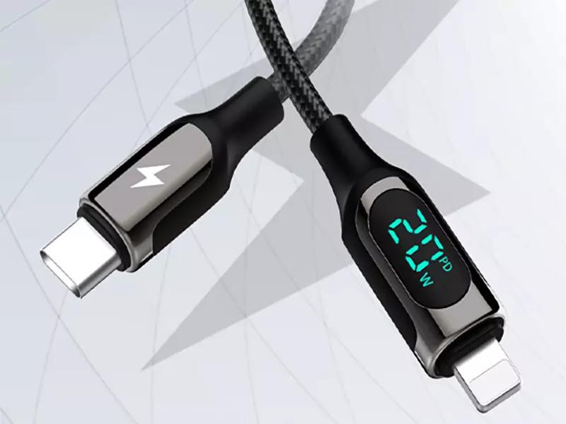 کابل تبدیل USB-C به لایتنینگ رسی مدل RTC-P10CL طول 1 متر (RECCI RTC P10CL PD 20W FAST CHARGING CABLE)