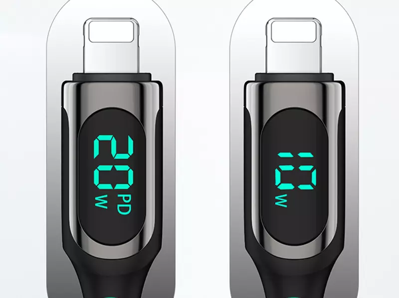 کابل تبدیل USB-C به لایتنینگ رسی مدل RTC-P10CL طول 1 متر (RECCI RTC P10CL PD 20W FAST CHARGING CABLE)
