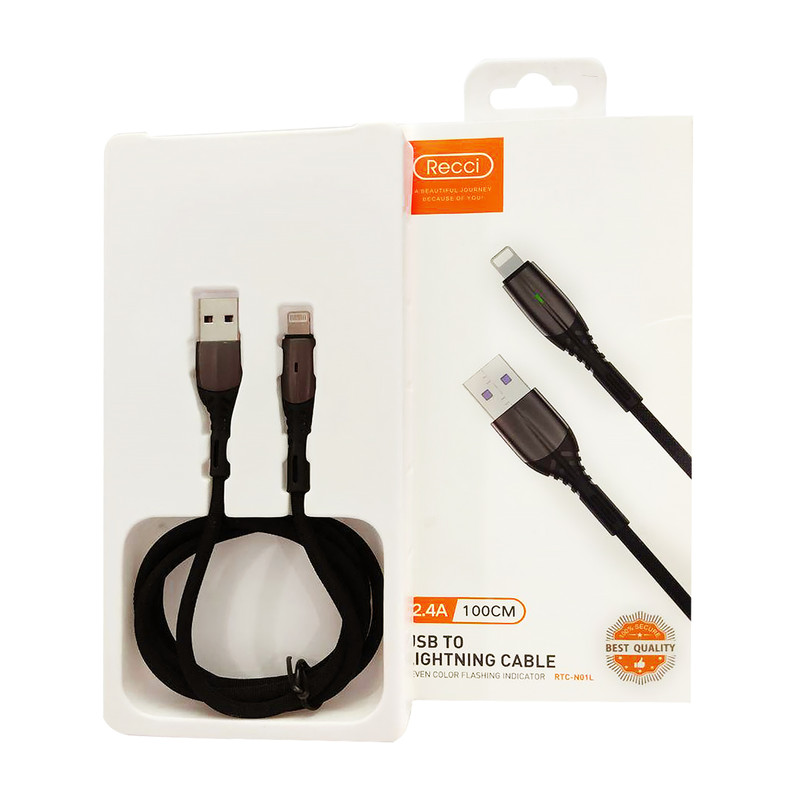 کابل تبدیل USB به لایتنینگ رسی مدل RTC-N01L طول 1 متر
