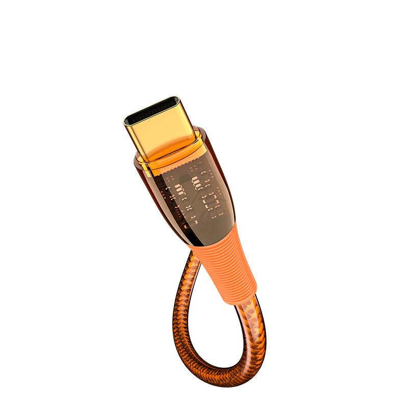 کابل تبدیل USB-C به لایتنینگ رسی مدل RTC-P19CL طول 1.5 متر (Recci Data Cable Amber USB-C to Lightning PD 20W 150cm RTC-P19CL)
