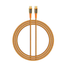 کابل تبدیل USB-C به USB-C رسی مدل RTC-P19CC طول 1.5 متر (Recci Data Cable Amber USB-C PD 20W 150cm RTC-P19CC)