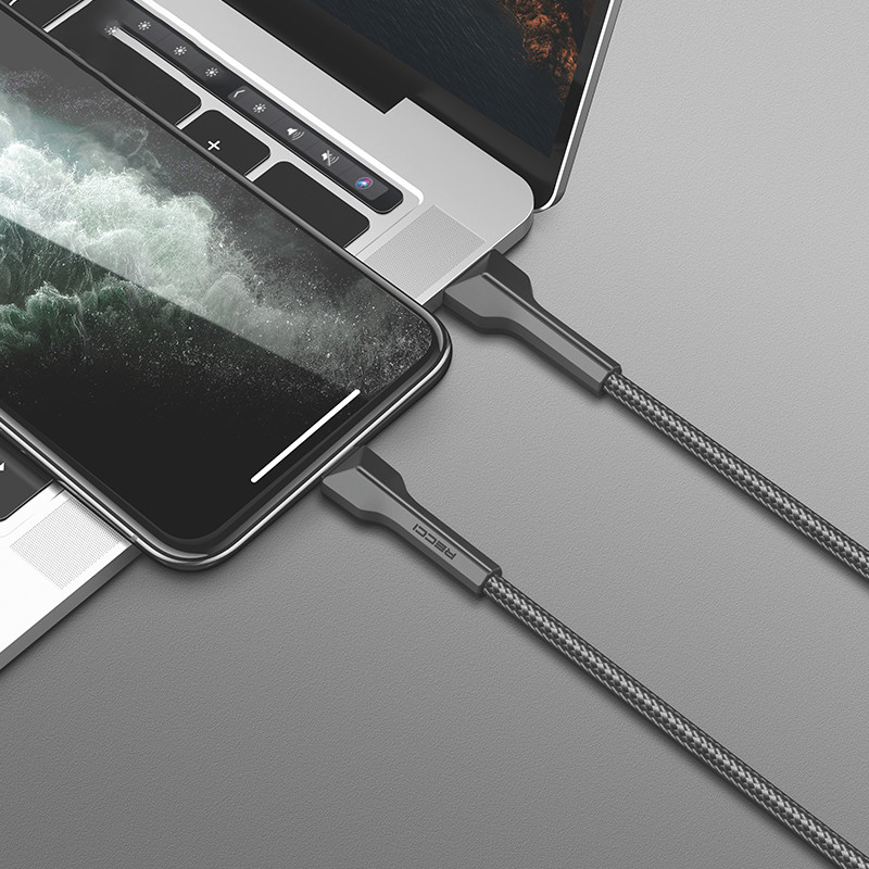 کابل تبدیل USB به USB-C رسی مدل RTC-N24C طول 1.5 متر (Recci RTC-N24C data cable Fast charge Type-C to USB 1.5M)