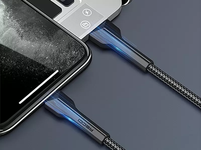 کابل تبدیل USB به USB-C رسی مدل RTC-N24C طول 1.5 متر (Recci RTC-N24C data cable Fast charge Type-C to USB 1.5M)