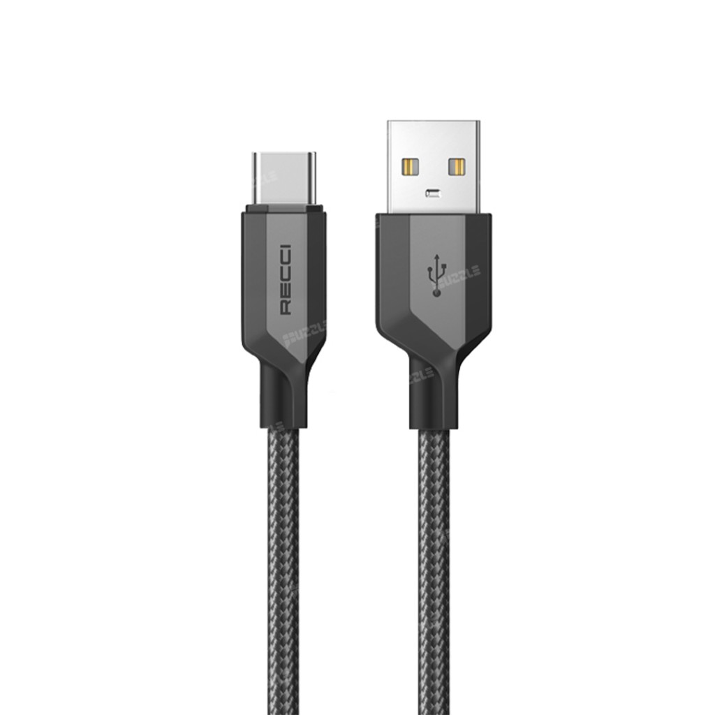 کابل تبدیل USB به USB-C رسی مدل RTC-N22C طول 1 متر (recci n22c type c charging cable)