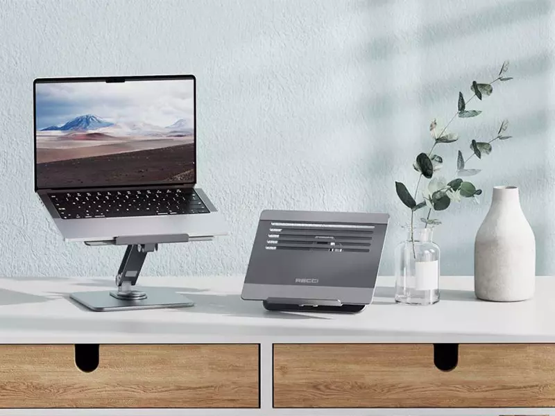 پایه نگهدارنده لپ تاپ RHO-M17 رسی (Recci RHO-M17 Multi Angle Laptop Stand)