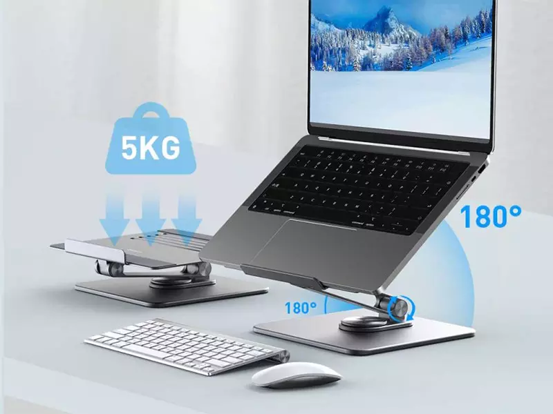 پایه نگهدارنده لپ تاپ RHO-M17 رسی (Recci RHO-M17 Multi Angle Laptop Stand)