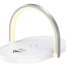 شارژر بی سیم و چراغ خواب RLS-L15 رسی (Recci RLS-L15 Wireless Charging 3In1 charger 15W Ambient Light)