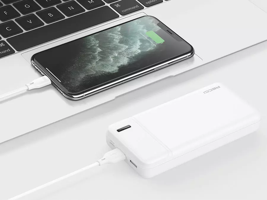 پاوربانک RPB-N17 رسی 20000 میلی‌ آمپر ساعت (Recci RPB-N17 Power Burton Powerbank 20000mAh Battery 2.1A Max Dual USB Output)