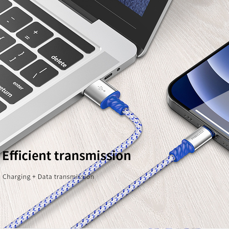 کابل تبدیل  USB به USB-C رسی مدل RTC-P37C طول 1 متر (RECCI Data Cable USB to Type-C RTC-P37C 1m)