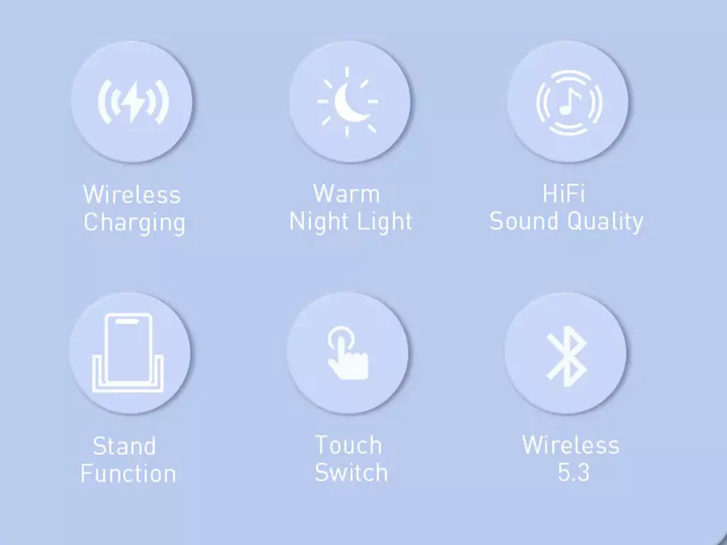 شارژر بی سیم rsk-w28 رسی (RECCI RSK-W28 15W Wireless Charger with Speaker)