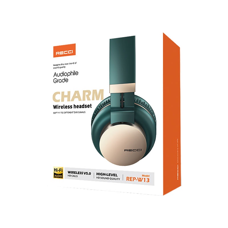 هدفون بلوتوثی و بیسیم REP-W13 رسی (Recci rep-w13 hands free wireless gaming headset)