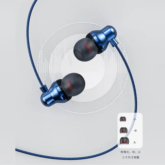 هندزفری REP-L35 رسی (RECCI REP-L35 Ruisi in-ear wire-controlled headse 3.5mm interface wired headset)