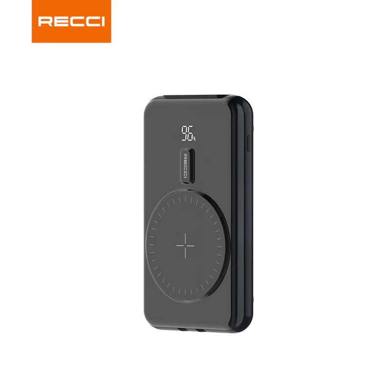 پاوربانک رسی مدل RPB-P18 ظرفیت 10000 میلی آمپر ساعت (Recci PD 20W + 22.5W Magnetic Wireless Power Bank 10000mAh RPB-P18)