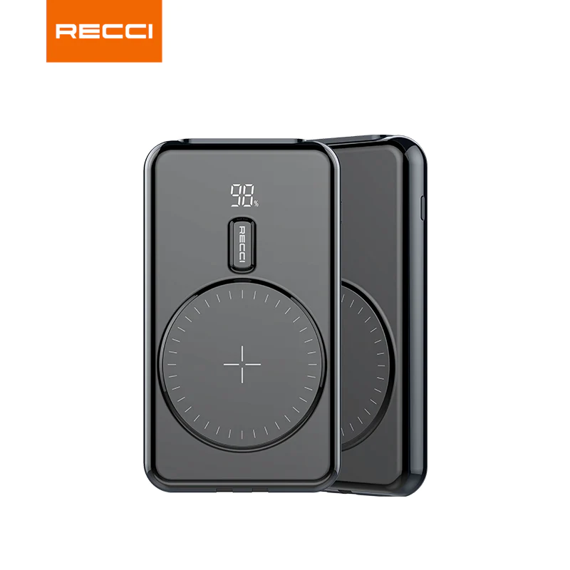 پاوربانک رسی مدل RPB-P18 ظرفیت 10000 میلی آمپر ساعت (Recci PD 20W + 22.5W Magnetic Wireless Power Bank 10000mAh RPB-P18)