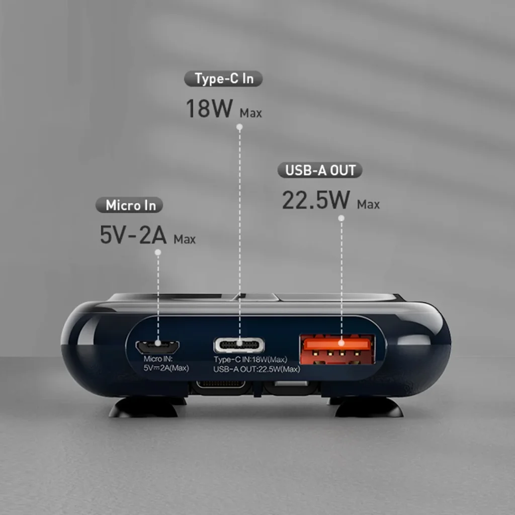 پاوربانک رسی مدل RPB-P18 ظرفیت 10000 میلی آمپر ساعت (Recci PD 20W + 22.5W Magnetic Wireless Power Bank 10000mAh RPB-P18)
