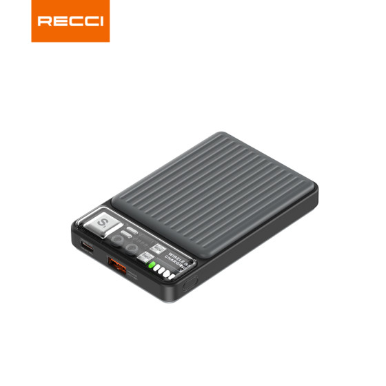 پاوربانک رسی مدل RPB-W18 ظرفیت 10000 میلی آمپر ساعت (RECCI RPB-W18 10000mAh power bank magnetic charging astro boy)
