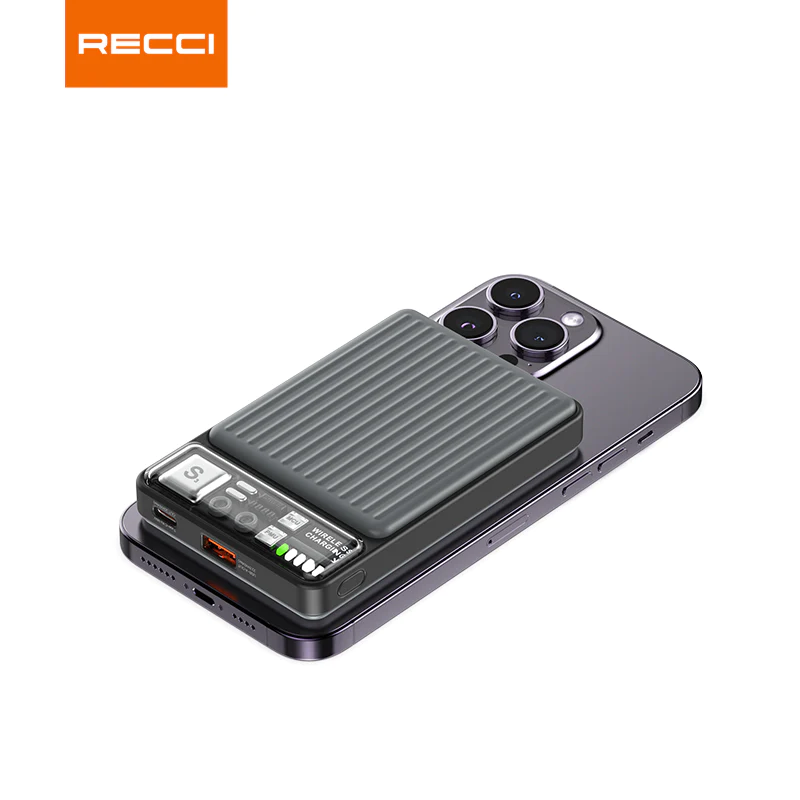 پاوربانک رسی مدل RPB-W18 ظرفیت 10000 میلی آمپر ساعت (RECCI RPB-W18 10000mAh power bank magnetic charging astro boy)