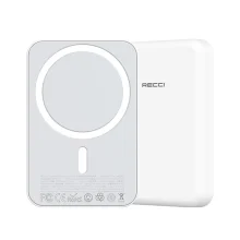 پاوربانک رسی مدل RPB-W09 ظرفیت 10000 میلی آمپر ساعت (Recci Wireless Magnet Power Bank 10000mah RPB-W09)
