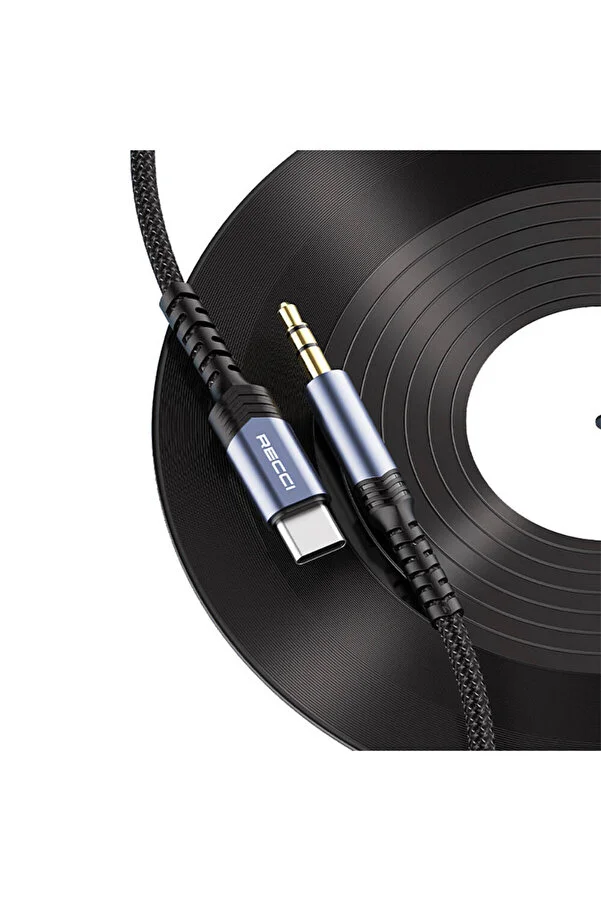کابل Type-C به AUX رسی مدل RDS-A27 طول 1.2 متر (Recci RDS-A27 Type-C to 3.5mm Audio Cable 1.2M)