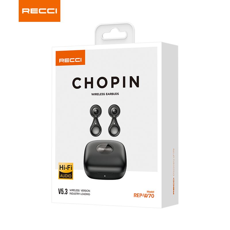 هندزفری بلوتوثی 5.3 REP- W70 رسی (Recci REP-W70 CHOPIN Ring-on-ear earbuds new trend)