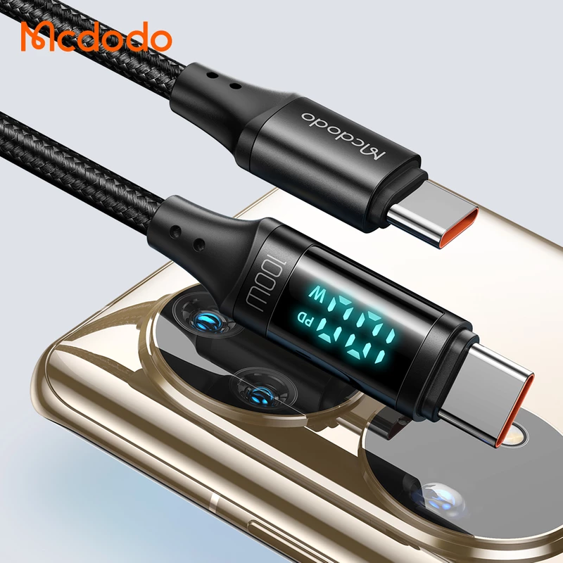 کابل USB-C مک دودو مدل Digital HD 100W PD Fast Charge طول 1.2 متر CA-8820