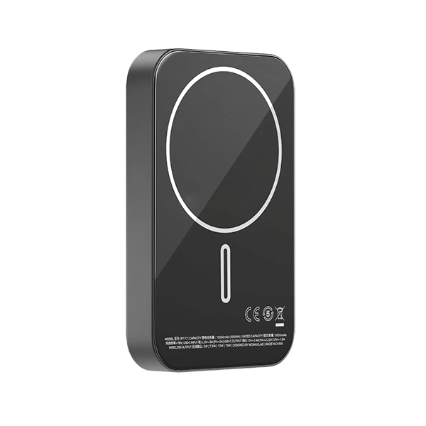 پاوربانک مگنتی momax Q.mag x1 مدل IP117D (13mm ultra slim) ظرفیت 10000 میلی آمپر