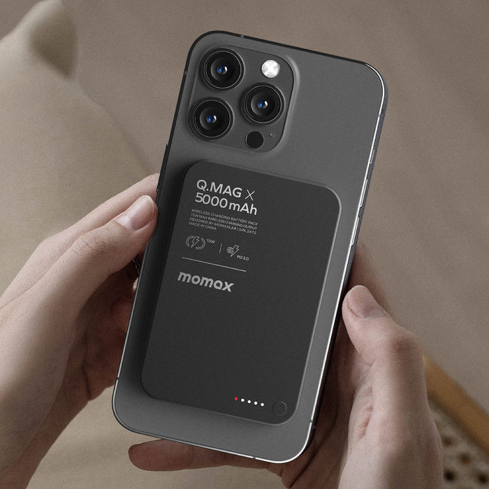 پاوربانک مگنتی momax Q.mag x1 مدل IP116e (8.3mm ultra slim)