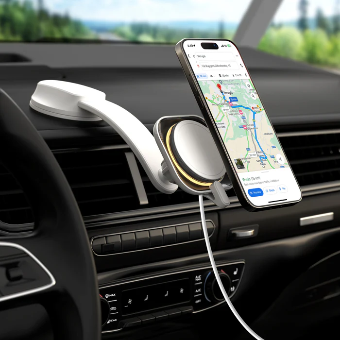 شارژر بی سیم 1-Charge Flow Pro | MagSafe Wireless Charging Car Mount (15W)