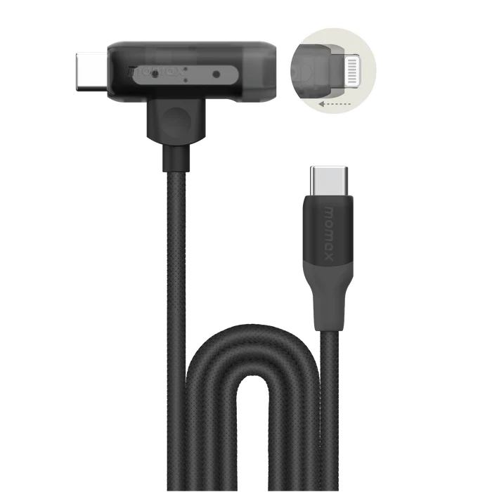 کابل تبدیل 1-Link Flow Duo | USB-C to USB-C & Lightning Braided Cable (1.5m) مومکس (momax)