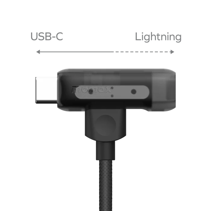 کابل تبدیل 1-Link Flow Duo | USB-C to USB-C & Lightning Braided Cable (1.5m) مومکس (momax)