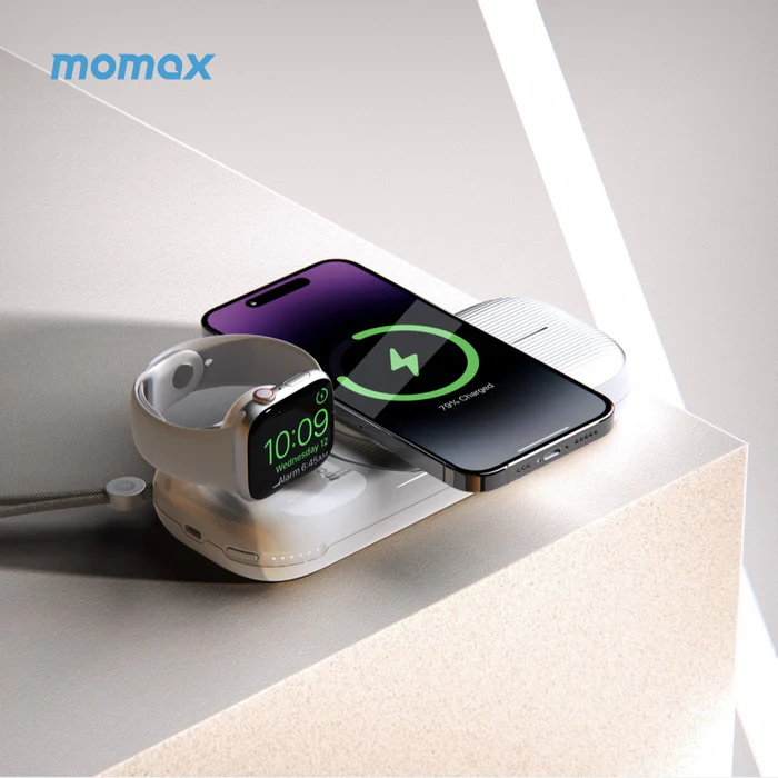 شارژر بی سیم 3 کاره Airbox Go | MagSafe Power Capsule (10000mAh) مومکس (momax)
