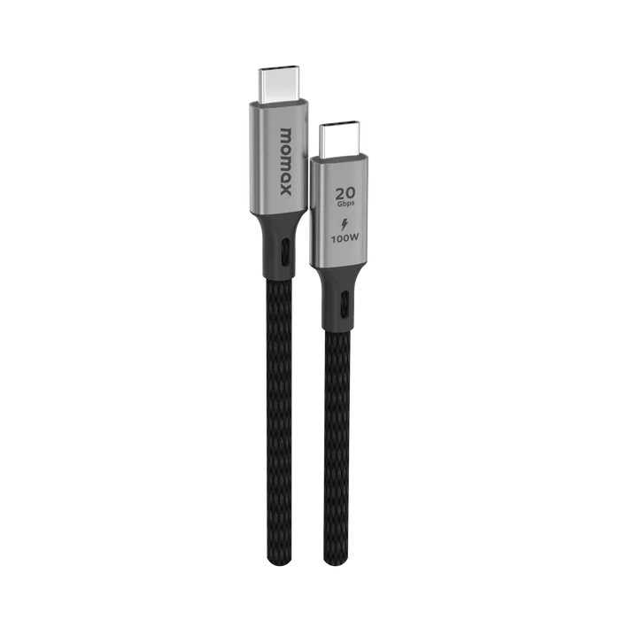 کابل انتقال دیتا تایپ سی به تایپ سی Elite | USB-C to USB-C Braided Cable 100W (Support USB3.2 – 2m) مومکس (momax)